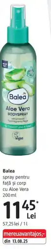DM Balea spray pentru faţă şi corp cu Aloe Vera Ofertă
