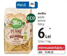 DM dmBio paste penne Ofertă