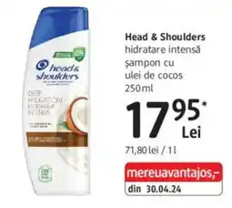 DM Head & Shoulders hidratare intensǎ sampon cu ulei de cocos Ofertă