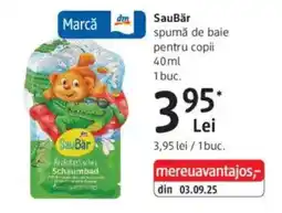 DM SauBär spumă de baie pentru copii Ofertă