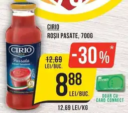 Mega Image Cirio roşii pasate, Ofertă
