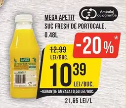Mega Image Mega apetit suc fresh de portocale Ofertă