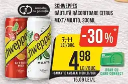 Mega Image Schweppes băutută răcoritoare citrus mixt/mojito Ofertă