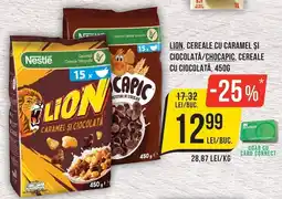 Mega Image Lion, cereale cu caramel şi ciocolată/chocapic, cereale cu ciocolată Ofertă