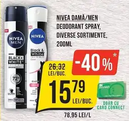 Mega Image Nivea dama/men deodorant spray Ofertă