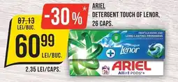 Mega Image Ariel detergent touch of lenor Ofertă