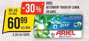 Mega Image Ariel detergent touch of lenor Ofertă