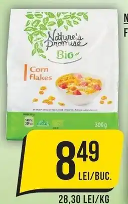 Mega Image Nature's promise bio fulgi de porumb Ofertă