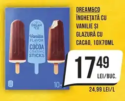 Mega Image Dream&co înghețată cu vanilie şi glazură cu cacao Ofertă