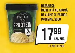 Mega Image Dream&co înghețată cu aromă de alune de pădure, proteine Ofertă