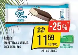 Mega Image Nestlé inghetata cu vanilie, cool zero Ofertă
