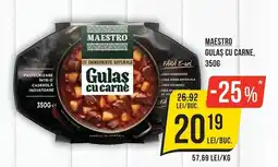Mega Image Maestro gulaş cu carne Ofertă