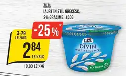 Mega Image Zuzu iaurt în stil grecesc, 2% grăsime Ofertă