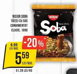 Mega Image Nissin soba tăiţei cu sos condimentat clasic Ofertă