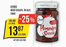 Mega Image Citres roşii uscate, în ulei Ofertă