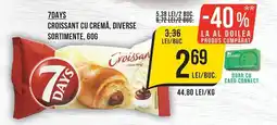 Mega Image 7days croissant cu cremă, diverse sortimente Ofertă
