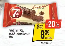 Mega Image 7days swiss roll ruladă cu cremă cacao Ofertă