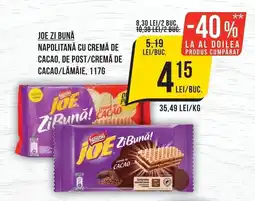 Mega Image Joe zi bună napolitană cu cremă de cacao, de post/cremă de cacao/lămâie Ofertă
