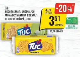 Mega Image Tuc biscuiți sărați, original/cu aromă de smântână şi ceapă/ cu gust de brânză Ofertă
