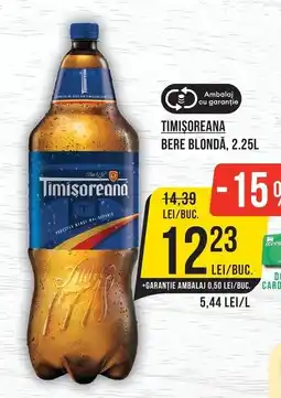 Mega Image Timisoreana bere blondă Ofertă