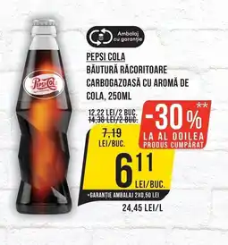 Mega Image Pepsi cola băutură răcoritoare carbogazoasă cu aromă de cola Ofertă