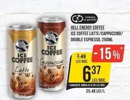 Mega Image Hell energy coffee ice coffee latte/cappuccino/ double espresso Ofertă