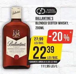 Mega Image Ballantine's blended scotch whisky Ofertă