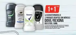 Mega Image Dove/rexona deo stick Ofertă