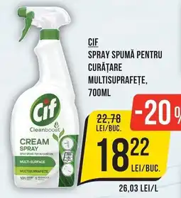 Mega Image Cif spray spumă pentru curăţare multisuprafeţe Ofertă