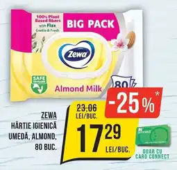 Mega Image Zewa hârtie igienică umedă, almond Ofertă