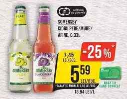 Mega Image Somersby cidru pere/mure/ afine Ofertă