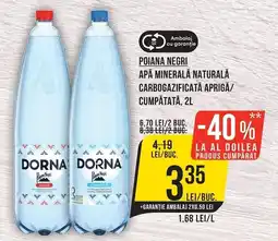 Mega Image Poiana negri apă minerală naturală carbogazificată aprigă/ cumpătată Ofertă