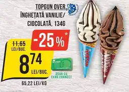 Mega Image Topgun over.ri înghețată vanilie/ kodus ciocolată Ofertă