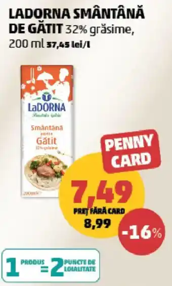 Penny Ladorna smântână de gătit Ofertă