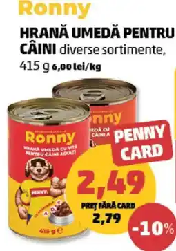 Penny Ronny hrană umedă pentru câini Ofertă