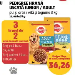 Penny Pedigree hrană uscată junior / adult Ofertă