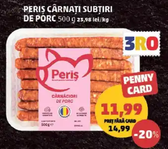 Penny Peris cârnati subtiri de porc Ofertă