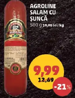 Penny Agroline salam cu şuncă Ofertă