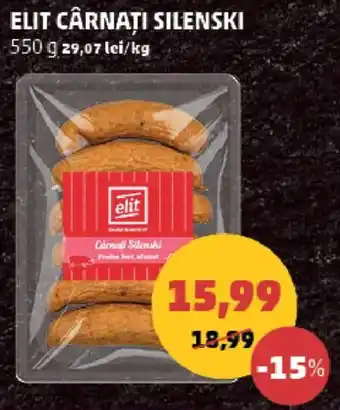 Penny Elit cârnaţi silenski Ofertă