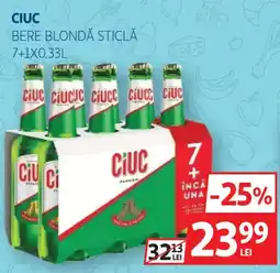 Auchan Ciuc bere blondă sticlă Ofertă