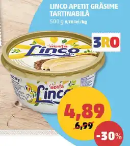 Penny Linco apetit grăsime tartinabilă Ofertă