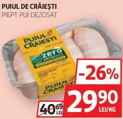Auchan Puiul de crăieşti piept pui dezosat Ofertă