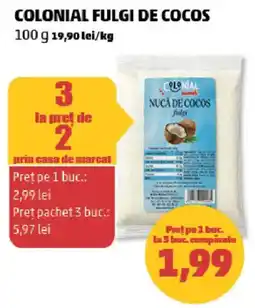 Penny Colonial fulgi de cocos Ofertă