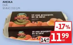 Auchan Avicola ouă 10 buc cod 1/m Ofertă