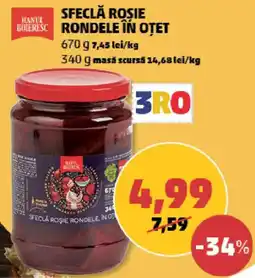 Penny Hanul boieresc sfeclă rosie rondele în otet Ofertă
