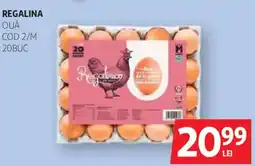 Auchan Regalina ouă cod 2/m 20buc Ofertă