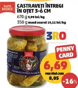 Penny Castraveți întregi în otet 3-6 cm Ofertă