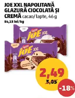 Penny Joe xxl napolitană glazură ciocolată și cremă cacao/lapte Ofertă