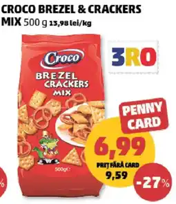 Penny Croco brezel & crackers mix Ofertă