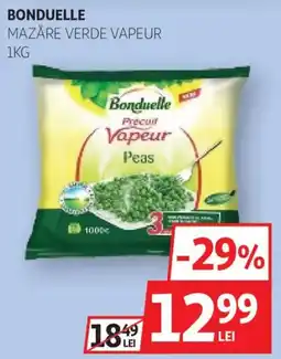 Auchan Bonduelle mazăre verde vapeur Ofertă